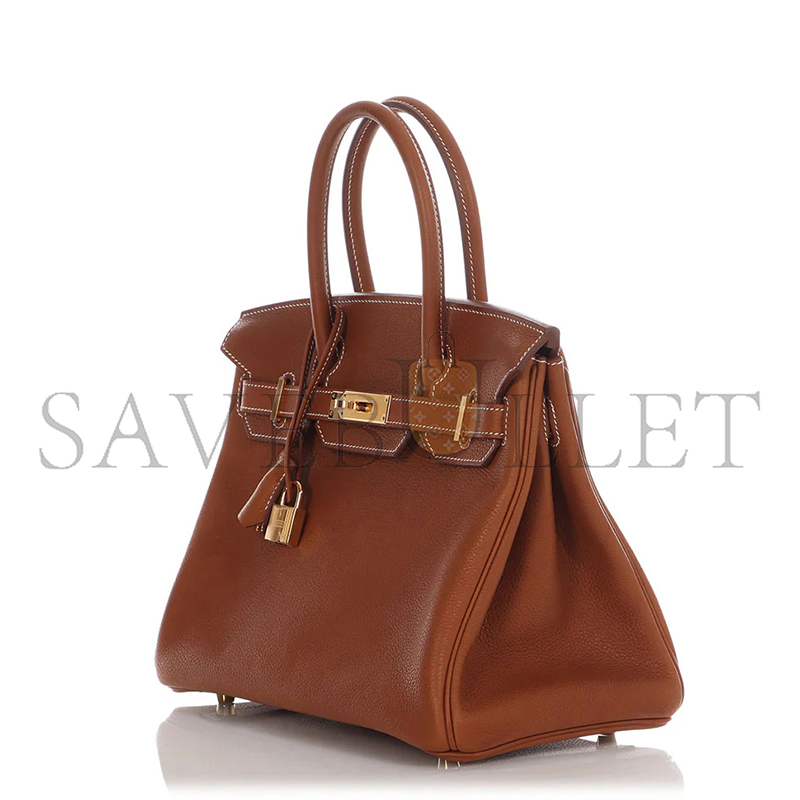 H**me5 birkin 30 fauve barenia gold hardware (30*22*16cm)